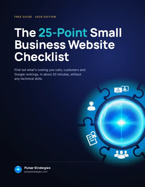 25-Point Website Checklist cover